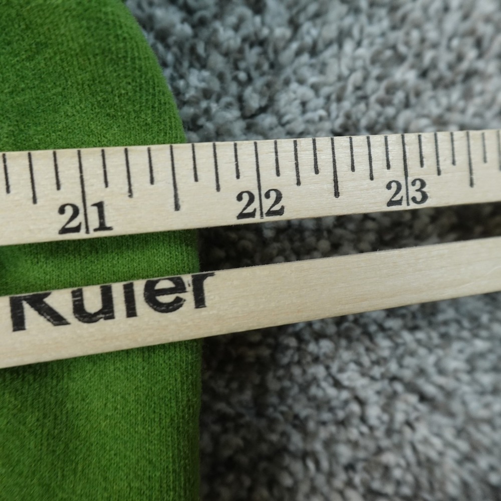 VTG American Eagle Hoodie Mens XL Green Full Zip Thermal Hood Sweatshirt Y2K 00s - Picture 6 of 10